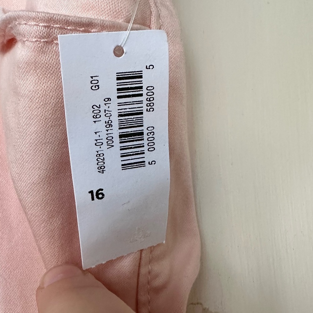 Old Navy Light Pink Straight Leg Jeans Size 16 NWT - Picture 7 of 11